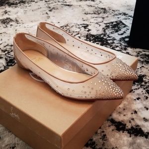 Christian Louboutin body strass flats